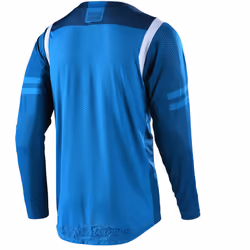Troy Lee Designs GP Air Roll Out Maillot de motocross, blanc-bleu, taille XL pour Hommes