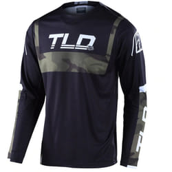 Troy Lee Designs GP Brazen Camo Maillot de motocross, noir-multicolore, taille 2XL pour Hommes