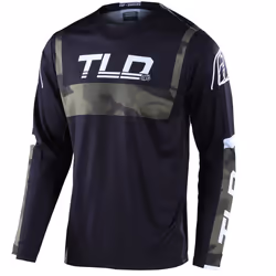 Troy Lee Designs GP Brazen Camo Maillot de motocross, noir-multicolore, taille 2XL pour Hommes