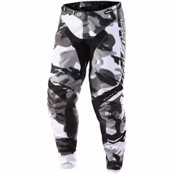 Troy Lee Designs GP Brazen Camo Pantalon de motocross, noir-gris-blanc, taille 30 pour Hommes