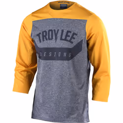 Troy Lee Designs Ruckus Arc Maillot vélo, gris-jaune, taille S pour Hommes