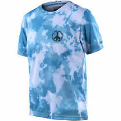 Troy Lee Designs Flowline Plot Maillot de vélo à manches courtes pour les jeunes, turquoise, taille L