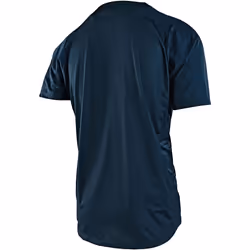 Troy Lee Designs Skyline Jet Fuel Maillot de vélo à manches courtes, blanc-bleu, taille L pour Hommes