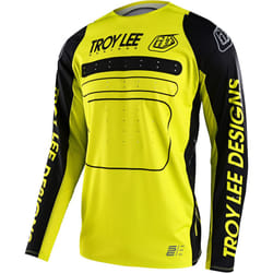 Troy Lee Designs SE Pro Drop In Maillot de motocross, noir-jaune, taille M pour Hommes