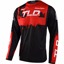 Troy Lee Designs GP Astro 2022 Maillot de motocross, noir-rouge, taille L pour Hommes