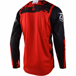 Troy Lee Designs GP Astro 2022 Maillot de motocross, noir-rouge, taille L pour Hommes