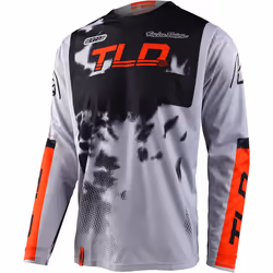 Troy Lee Designs GP Astro 2022 Maillot de motocross, gris-orange, taille S pour Hommes