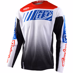 Troy Lee Designs GP Gear Icon Maillot de motocross, noir-bleu, taille L pour Hommes