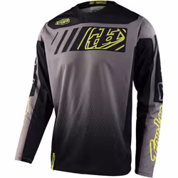 Troy Lee Designs GP Gear Icon Maillot de motocross, noir-gris, taille M pour Hommes