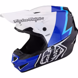 Troy Lee Designs GP Volt Casque de motocross, noir-blanc-bleu, taille L pour Hommes