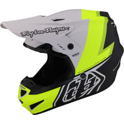 Troy Lee Designs GP Volt Casque de motocross, noir-blanc-jaune, taille XS 54 55 pour Hommes