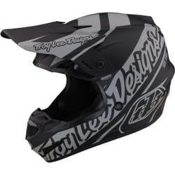 Troy Lee Designs GP Slice Casque de motocross, noir-gris, taille S pour Hommes