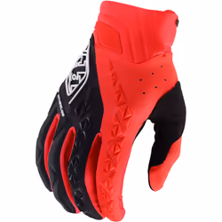 Troy Lee Designs SE Pro Solid Gants de motocross, noir-rouge, taille XL pour Hommes