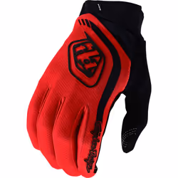 Troy Lee Designs GP Pro Solid Gants de motocross, noir-rouge, taille L pour Hommes