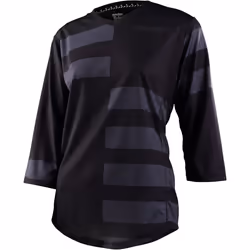 Troy Lee Designs Mischief Split Stripe Ladies Maillot de vélo, noir, taille S pour Femmes