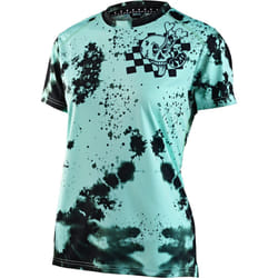 Troy Lee Designs Lilium Micayla Gatto Ladies Maillot de vélo à manches courtes, turquoise, taille XL pour Femmes
