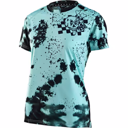 Troy Lee Designs Lilium Micayla Gatto Ladies Maillot de vélo à manches courtes, turquoise, taille XL pour Femmes