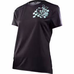 Troy Lee Designs Lilium Micayla Gatto Ladies Maillot de vélo à manches courtes, noir, taille XS pour Femmes