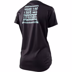 Troy Lee Designs Lilium Micayla Gatto Ladies Maillot de vélo à manches courtes, noir, taille XS pour Femmes