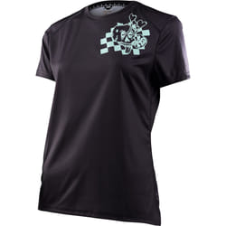 Troy Lee Designs Lilium Micayla Gatto Ladies Maillot de vélo à manches courtes, noir, taille L pour Femmes