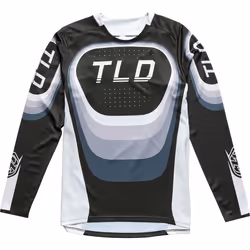 Troy Lee Designs Sprint Reverb Maillot de vélo enfant, noir-gris-blanc, taille XL pour Des gamins
