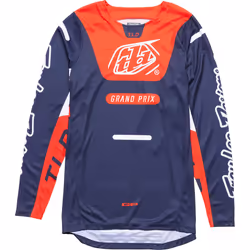 Troy Lee Designs GP Pro Blends Maillot de motocross, bleu-orange, taille L pour Hommes