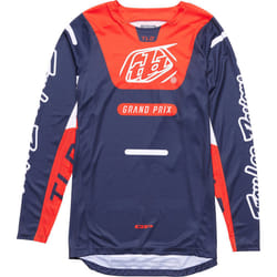 Troy Lee Designs GP Pro Blends Maillot de motocross, bleu-orange, taille L pour Hommes