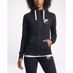 Nike Gym Vintage, Adulte, Femelle, Sweat à capuche, Noir, L, SML
