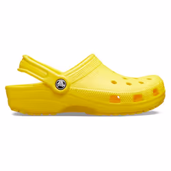 Crocs Classic Clogs, Blocages, Unisexe, Adulte, Jaune, Uniforme, 36/37