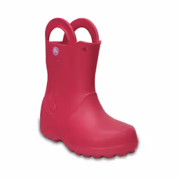 Crocs Handle It Rain, Bottines, Bottes de pluie, Unisexe, Enfant, Rouge, 33/34