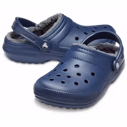 Crocs Classic Lined Clog Blocages Unisexe Bleu, Gris