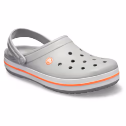 Crocs Crocband Blocages Unisexe Gris, Orange, Blanc - Vue supplémentaire 5