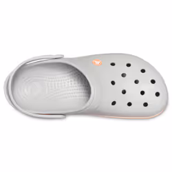 Crocs Crocband Blocages Unisexe Gris, Orange, Blanc - Vue supplémentaire 3