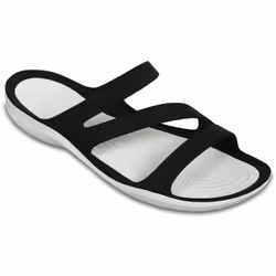 Crocs Swiftwater, Femelle, Adulte, Toboggans, Noir, Blanc, 41 - 42, EUE