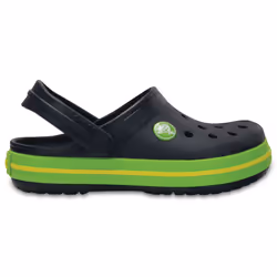 Crocs Crocband, Blocages, Unisexe, Enfant, Noir, Vert, Jaune, Uniforme, 20-21