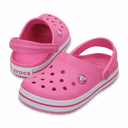 Crocs Crocband Blocages Unisexe Rose, Blanc