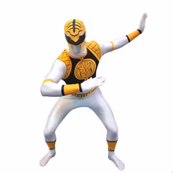 Combinaison intégrale Power Rangers - MORPHSUITS - Blanc - Adulte - Lycra respirant étirable