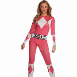 Morphsuits Costume Power Ranger Rose Déguisement Amusant Tenue Soirée et Événements M