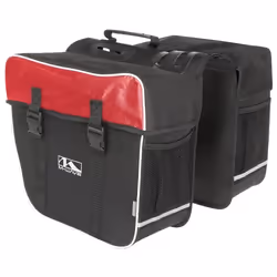 Sac double Amsterdam 30L M-WAVE - Rouge - Nylon - Pour vélo loisir