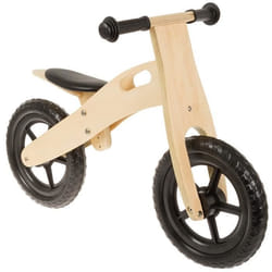 Draisienne Anlen à 2 Roues 12 pouces Junior Noir/Ivoire - Bois - Réglable - Poignées Ergonomiques