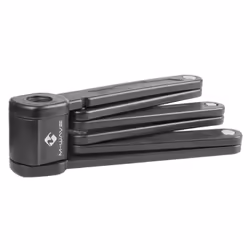 M-Wave F 875/6, Verrou pliable, Noir, Plastique, Acier, Acier, Acier, Clé