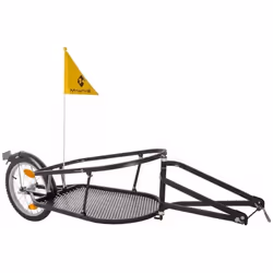 Remorque vélo pliable M-Wave 16 pouces - Noir