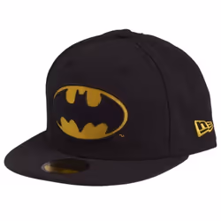 Casquette New Era 59FIFTY - BATMAN noir / jaune - Logo NEW ERA - Adulte - Mixte