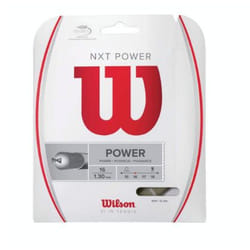 Wilson Sporting Goods Co. NXT Power 16 Cordage de raquette Tennis 1,3 mm Microfibre, Plastique PU Blanc