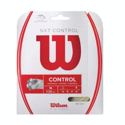 Wilson Sporting Goods Co. NXT Control 16 Cordage de raquette Tennis 1,3 mm Polyamide, Polyester Blanc