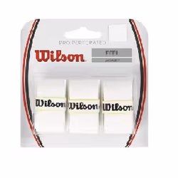 Wilson Pro Overgrip Perforated, Surgrip, Tennis, Blanc, Monochromatique, Ampoule, 3 pièce(s)
