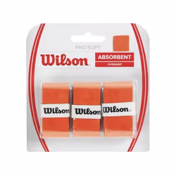 Surgrip WILSON Pro Soft Overgrip Orange x3 - Marque WILSON - Genre Mixte