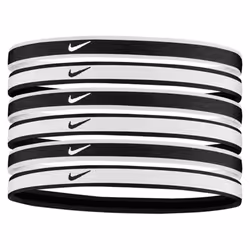 Pack de 6 élastiques à cheveux Nike Swoosh tipped - noir/blanc - Multisport - Adulte - Homme