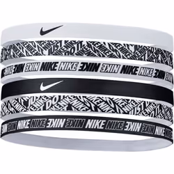Bandeaux pour cheveux Nike - Noir/Blanc - Ensemble de 6 - Stretchy et confortable