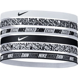 Bandeaux pour cheveux Nike - Noir/Blanc - Ensemble de 6 - Stretchy et confortable